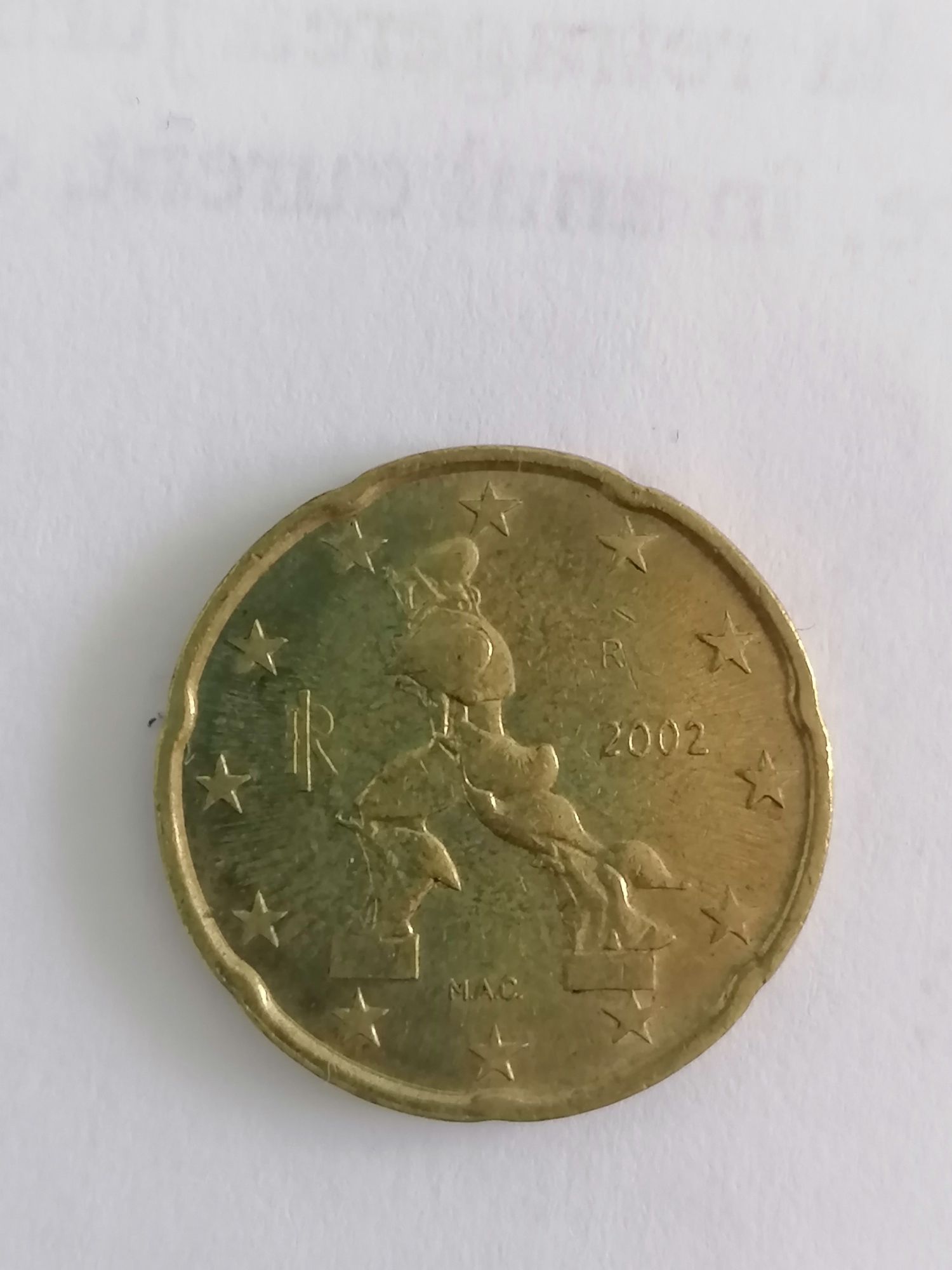 Monedă 20 eurocent 2002