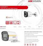 6в1 TVI AHD CVI Hikvision ColorVu Микрофон Камера с Цветен Образ Нощем