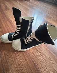 Rick Owens Canvas ramones high tops