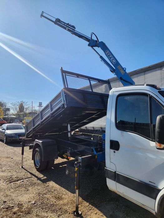 Iveco Daily 65C15 Basculabil+Macara 2009 3.0D 150CP E4 6 trepte bena 3.60 m cat. C