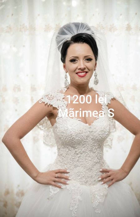 Rochie de mireasă prințesă MĂRIMEA S