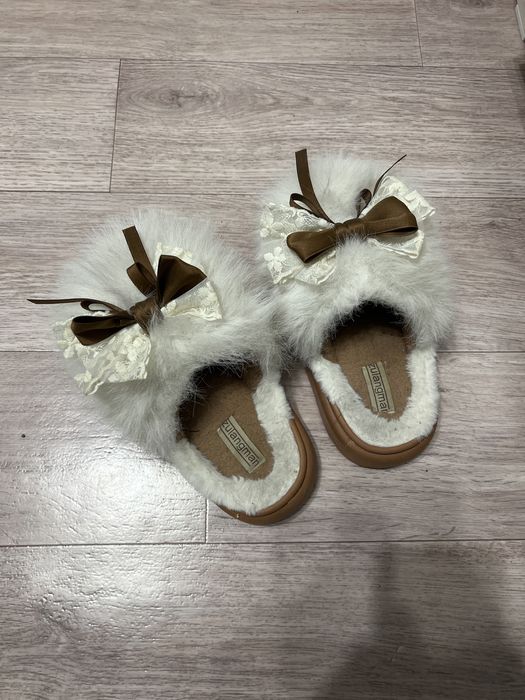 Домашние тапочки с мехом