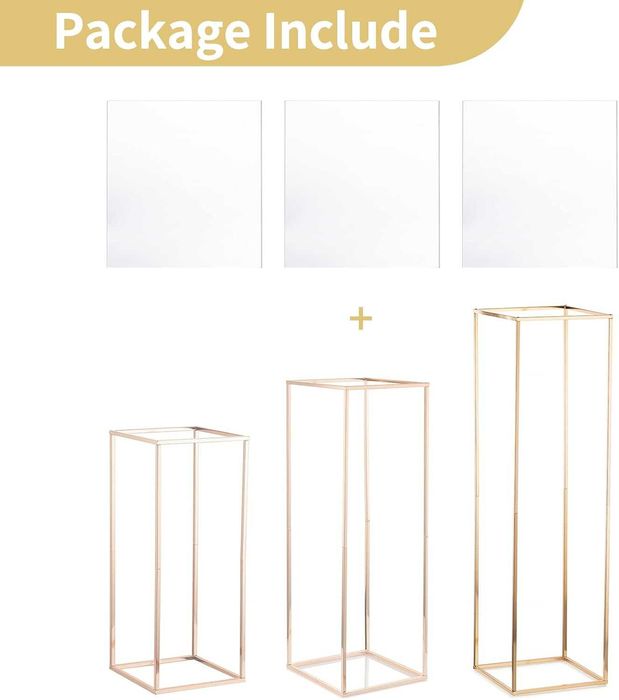 Suporturi Aurii pentru Aranjamente de Nunta, NOU, Factura