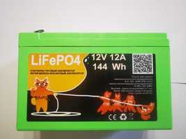 LiFePO4 аккумулятор литий-железо-фосфатный 12В 12А (размер 7А 12В )
