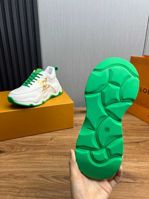 adidasi LV Louis Vuitton albi-verde-auriu si alte modele si marimi