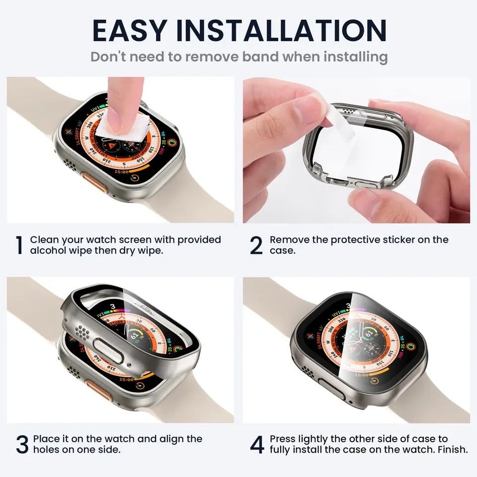 Калъфче с протектор за Apple Watch Ultra 1/2/3 49mm
