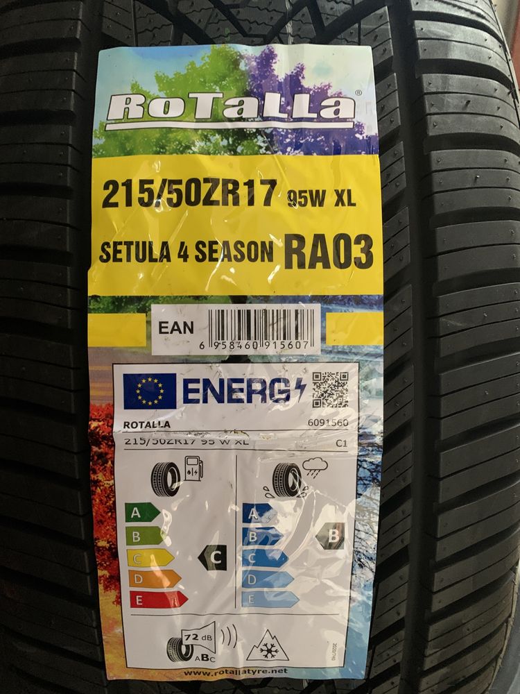 Нови всесезонни гуми ROTALLA SETULA 4 SEASON 215/50R17 95W XL НОВ DOT