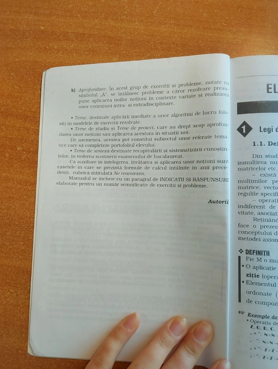 Manual de matematică M2, clasa a 12a