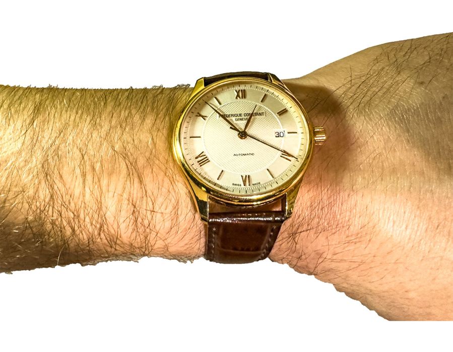 Ceas automatic Frederique Constant Classics Index, Auriu, 40 mm