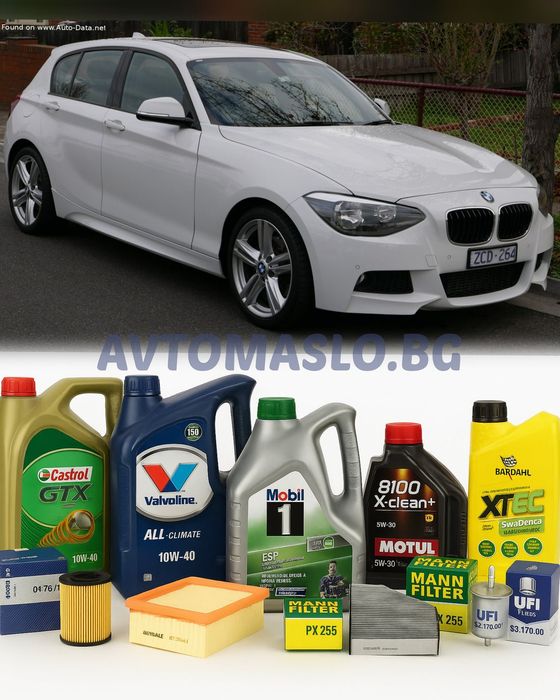 Комплект Масло и Филтри за BMW 118i 170кс. F20 F21 N13 бмв 1 ф20 118