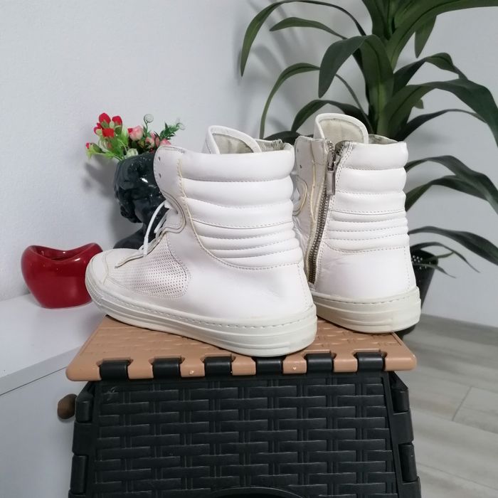 Ghete bărbați Diesel Black Gold White, piele naturală, import Italia