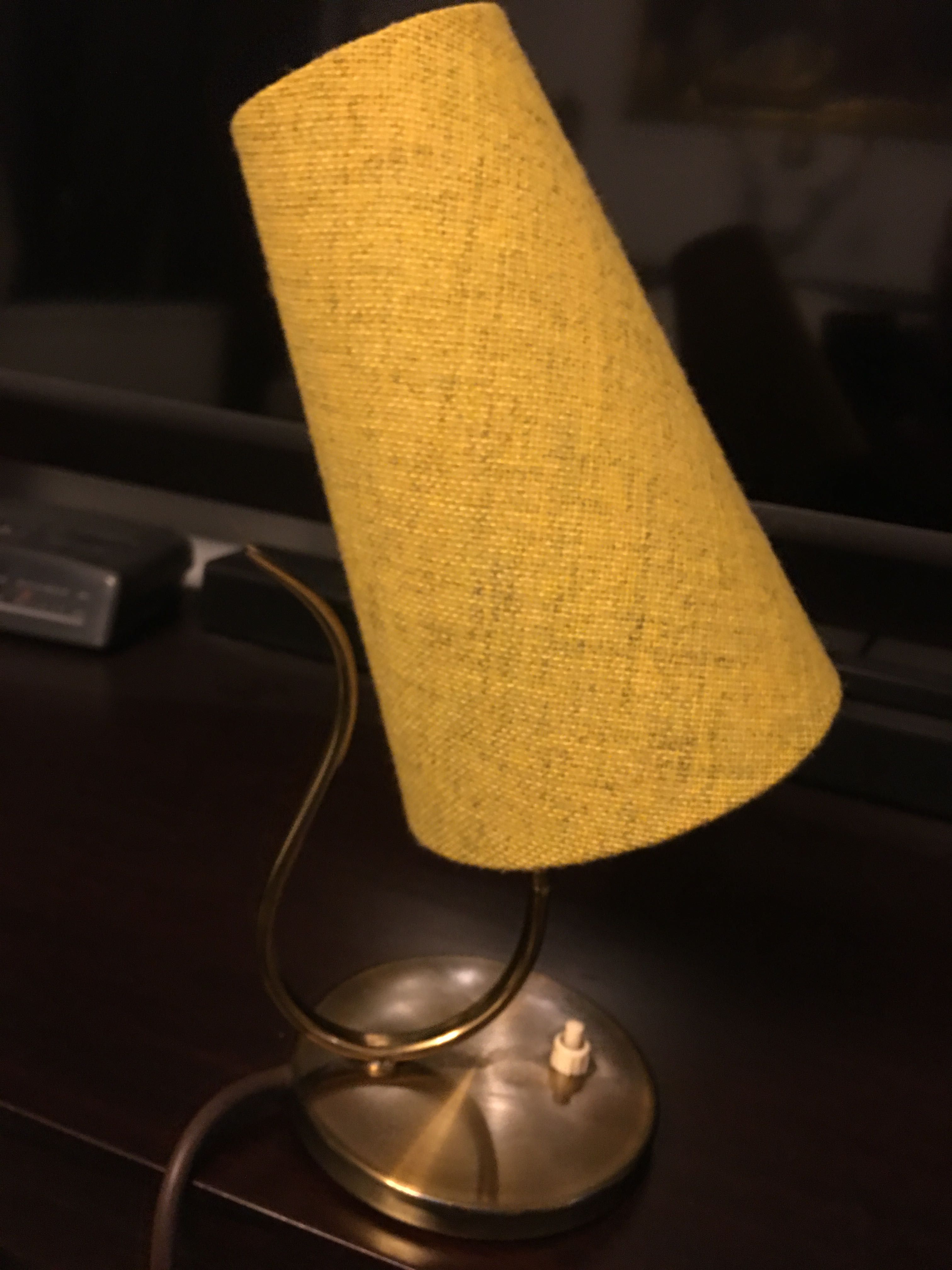 Vintage lampa de masa, cupru