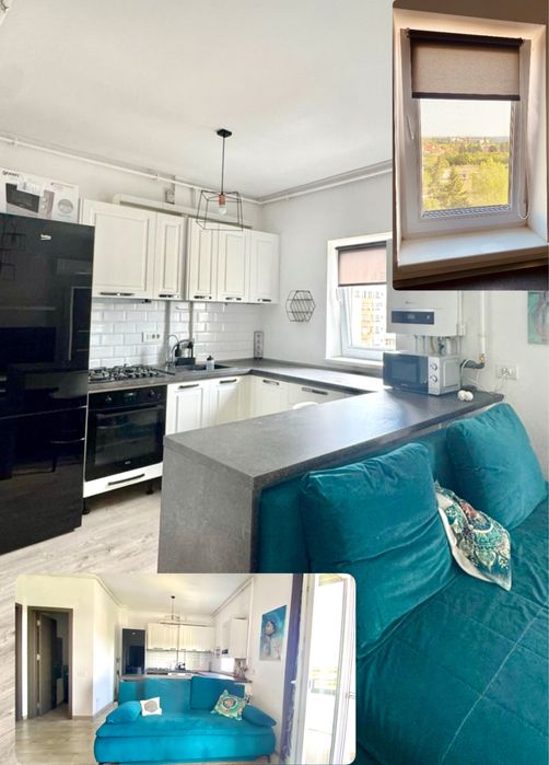 Apartament 3 camere Luceafarul•63 mp(interior+balcon)•panorama centru