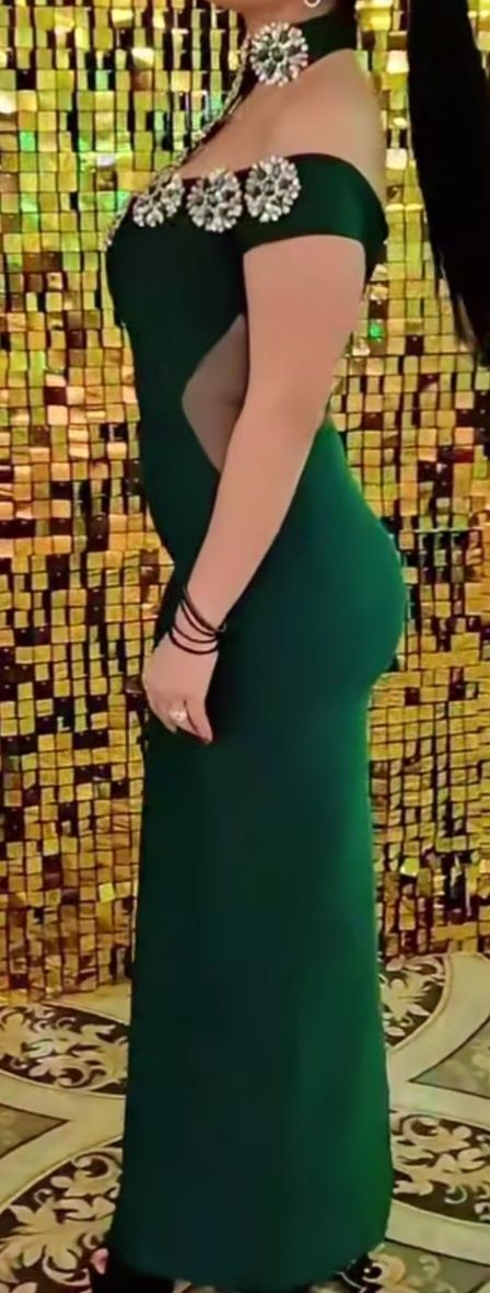 Rochie verde eleganta