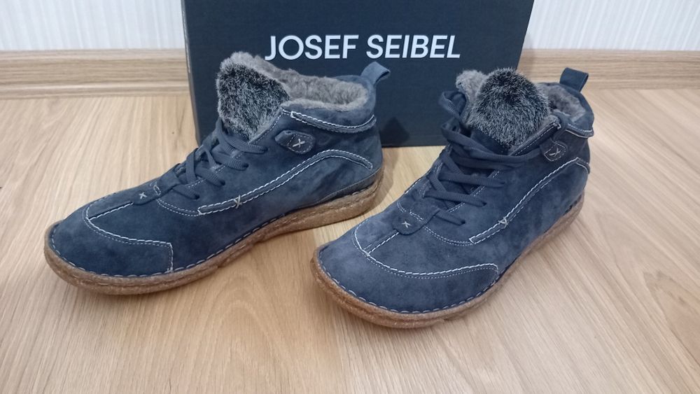 Дамски боти 42 номер 27см естествен набук чисто нови Josef Seibel
