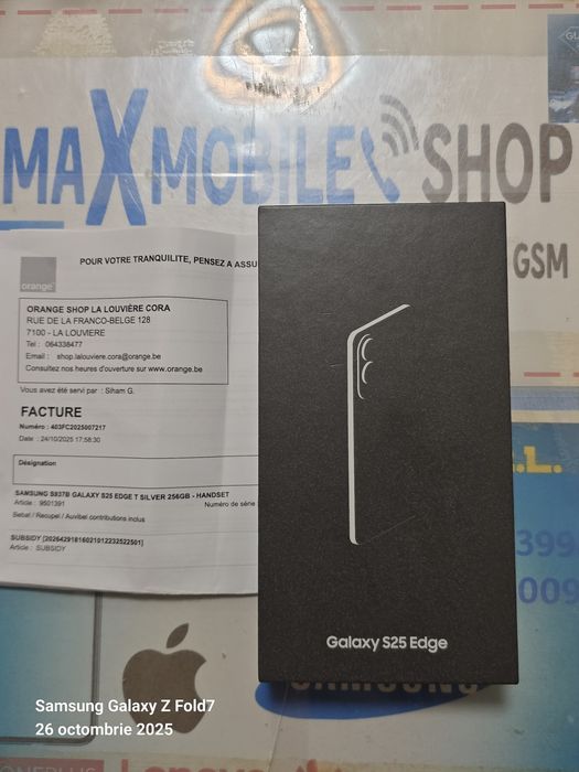Samsung Galaxy S25 Edge -256 GB Silver / SIGILAT / Garantie