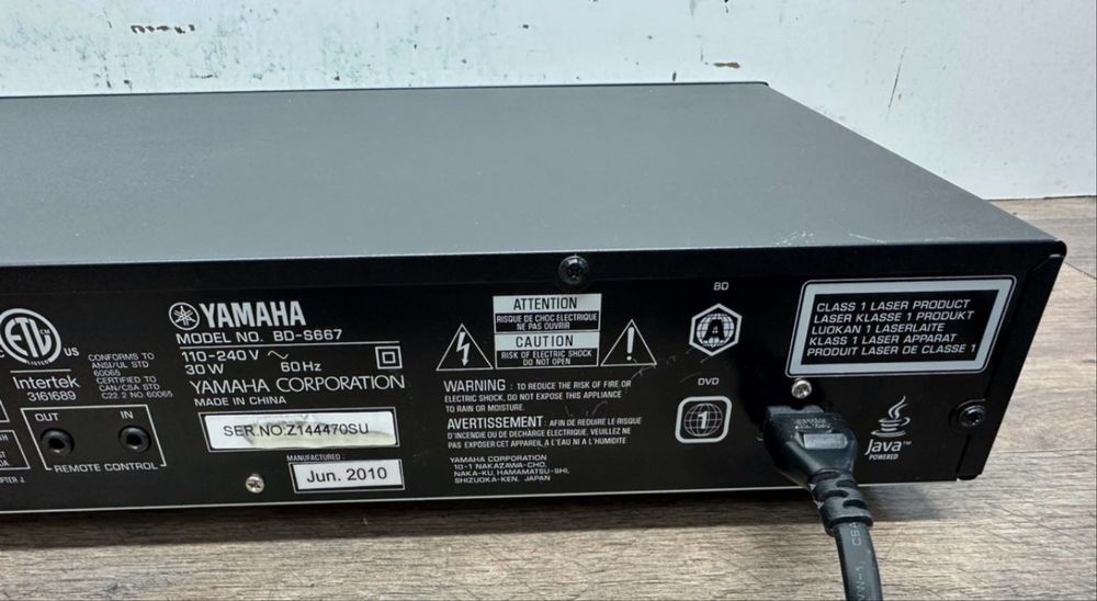 Blu-Ray Player 3D Yamaha BD-S677, Negru