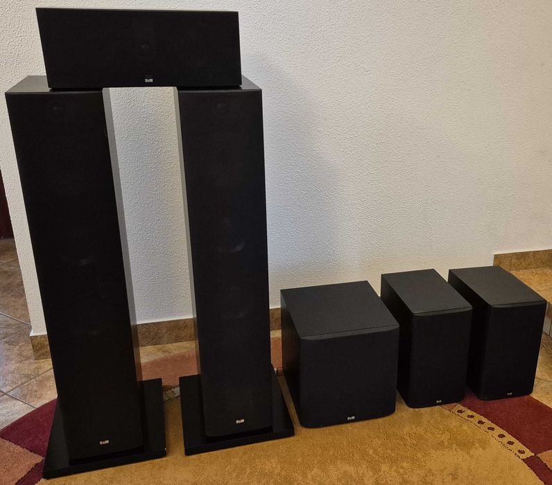 Sistem boxe 5.1 Bowers & Wilkins 600 Series S1, negre, stare F. BUNA
