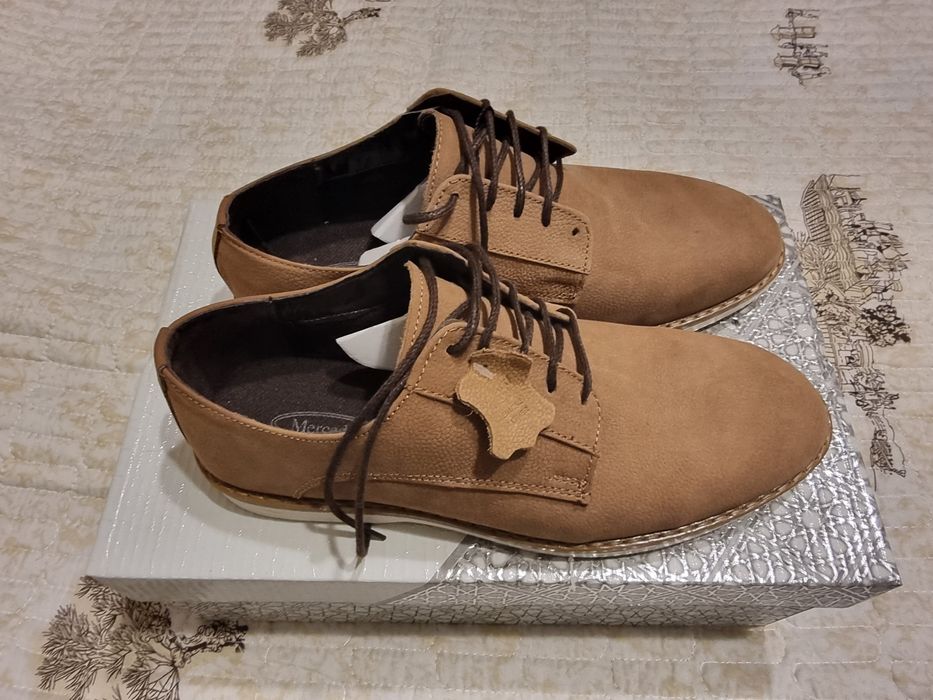 Туфли мужские Mercedes, кожа (набук), 40 размер