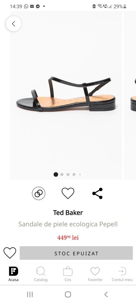 Vând sandale dama TED BAKER
