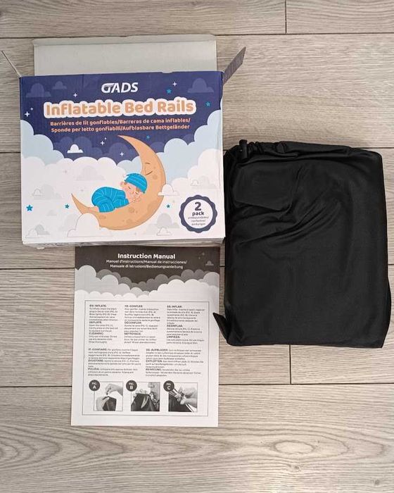 Set 2 protectii pat gonflabile (122 cm lungime)