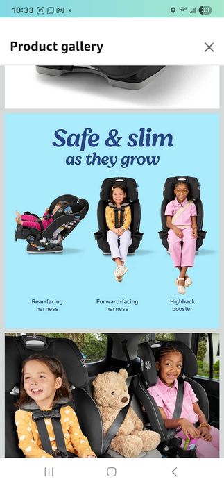 Столче за кола,от бебе до голямо детенце .