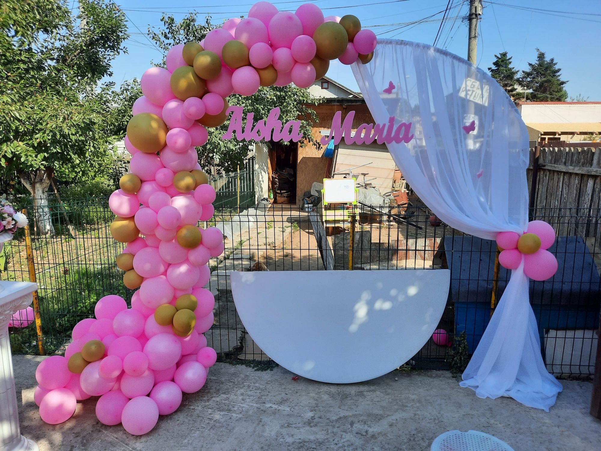 Aranjamente cristelnita  / coloane / stâlpișori / nunta / botez