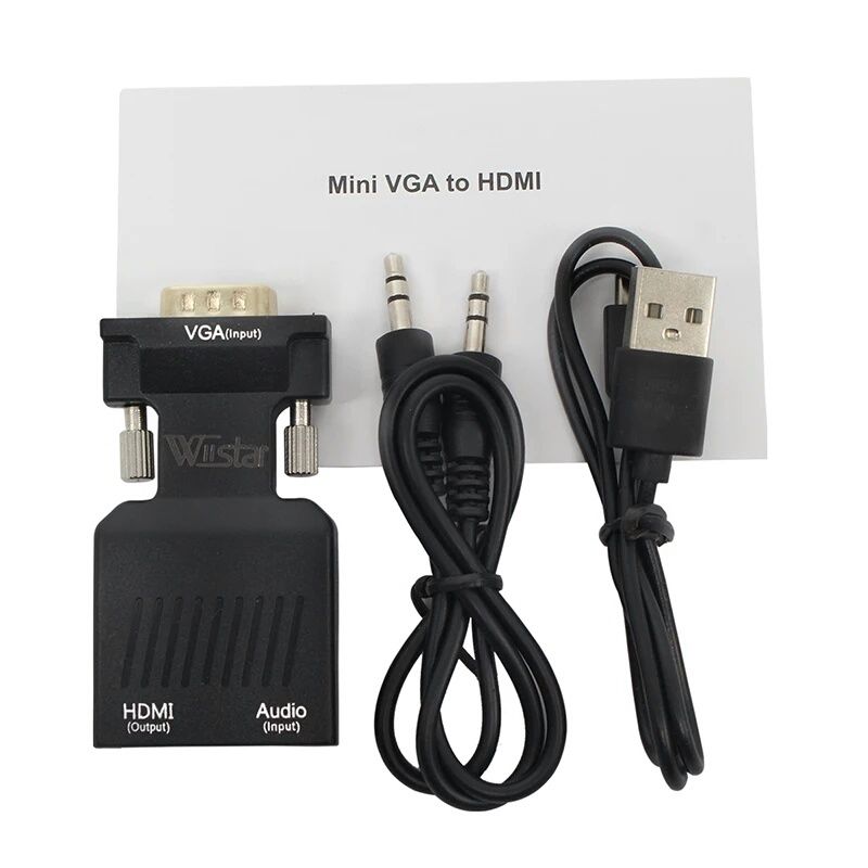 Переходник адаптера HDMI VGA дисплей порт монитор ноутбук