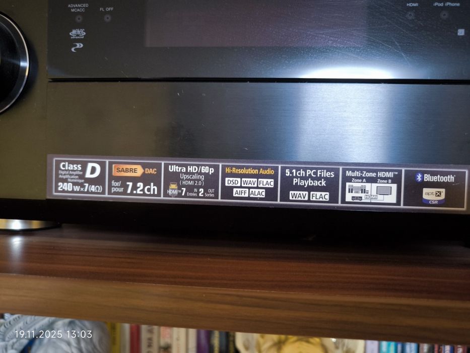 Продавам ресивър Pioneer SC-2024-K 240w x 7ch на 4 ома