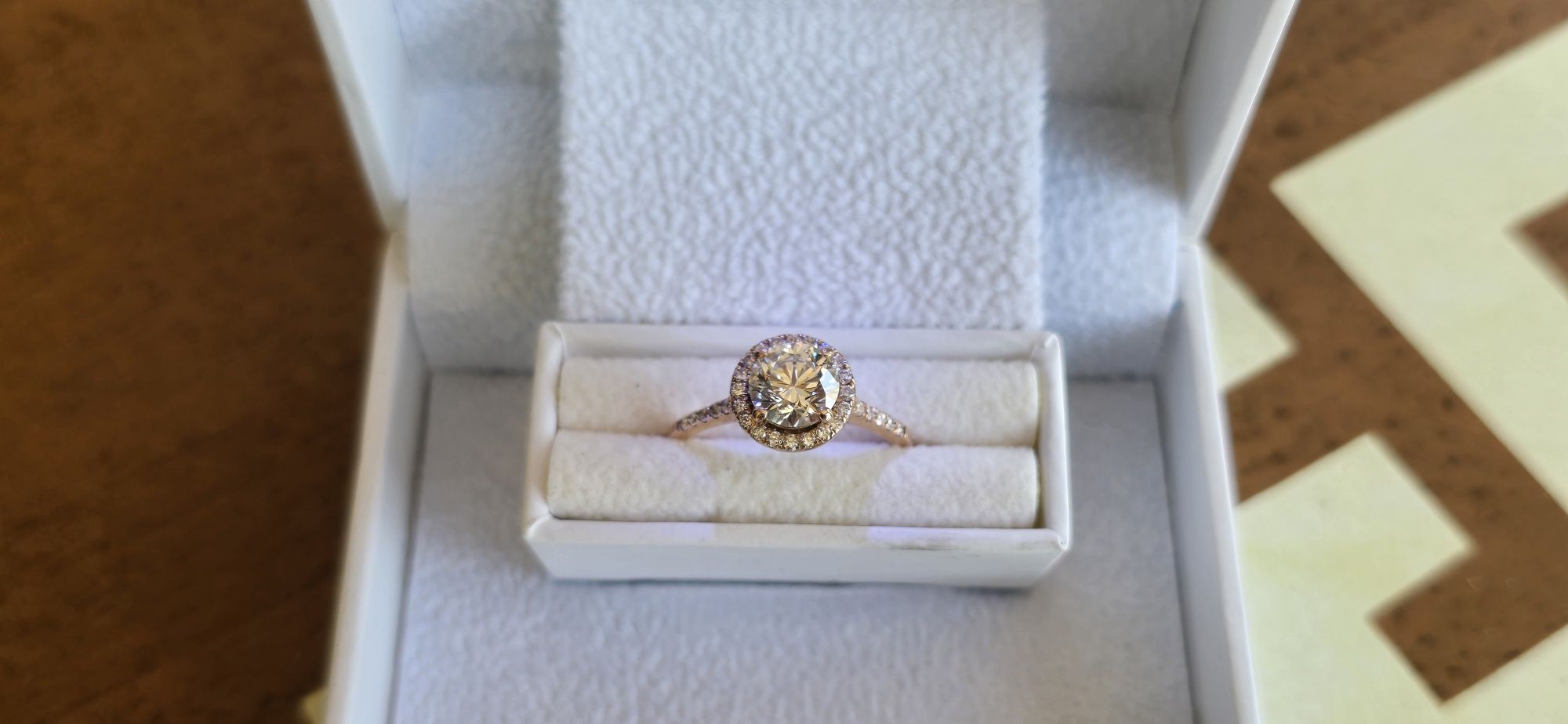 Inel Logodna Diamant  1.38 Ct superb