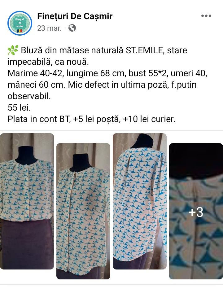 Bluze, cămăși din mătase naturală