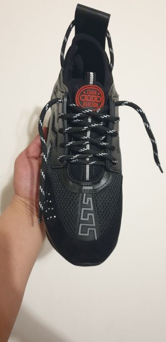 Versace chain alb și negru full reaction verificare colet