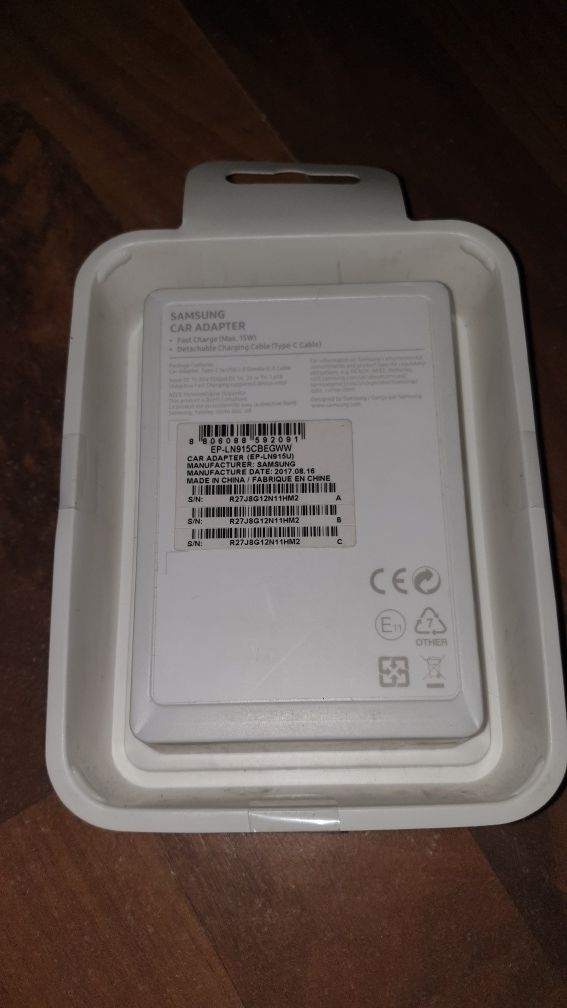 Incarcator auto+cablu USB C original Samsung 15W S8 S9 S10 Note8 9 10