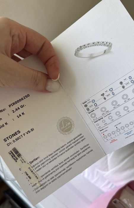 Vand inel cu diamante 0,5 CT marimea 54