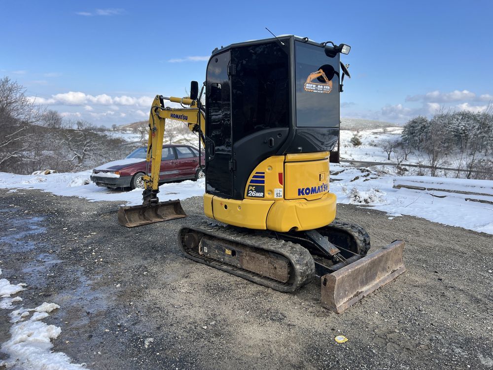 Мини багер Komatsu pc26mr-5 Перфектен 1217м.ч