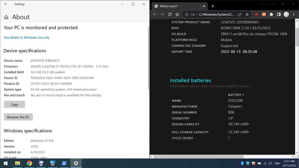 Ultrabook Lenovo x1 Carbon gen 8, i5-10210U, 16GB ram