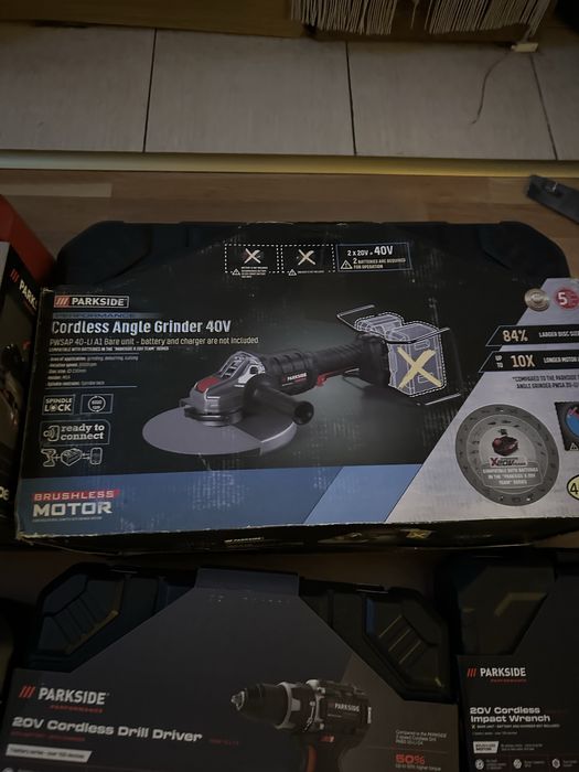 Parkside Performance 40V Ъглошлайф