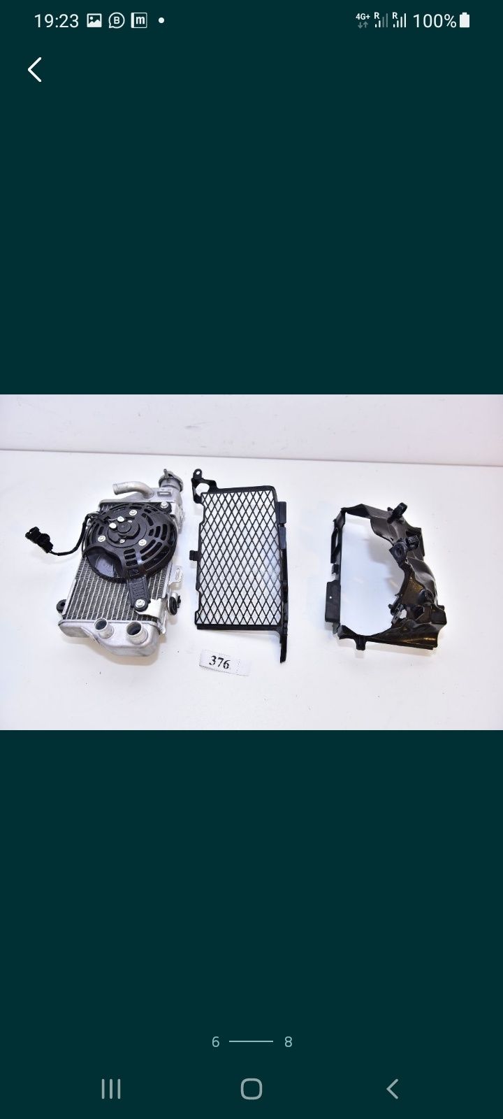 Bord Honda CRF 1000 2018 Africa Twin scut motor radiator