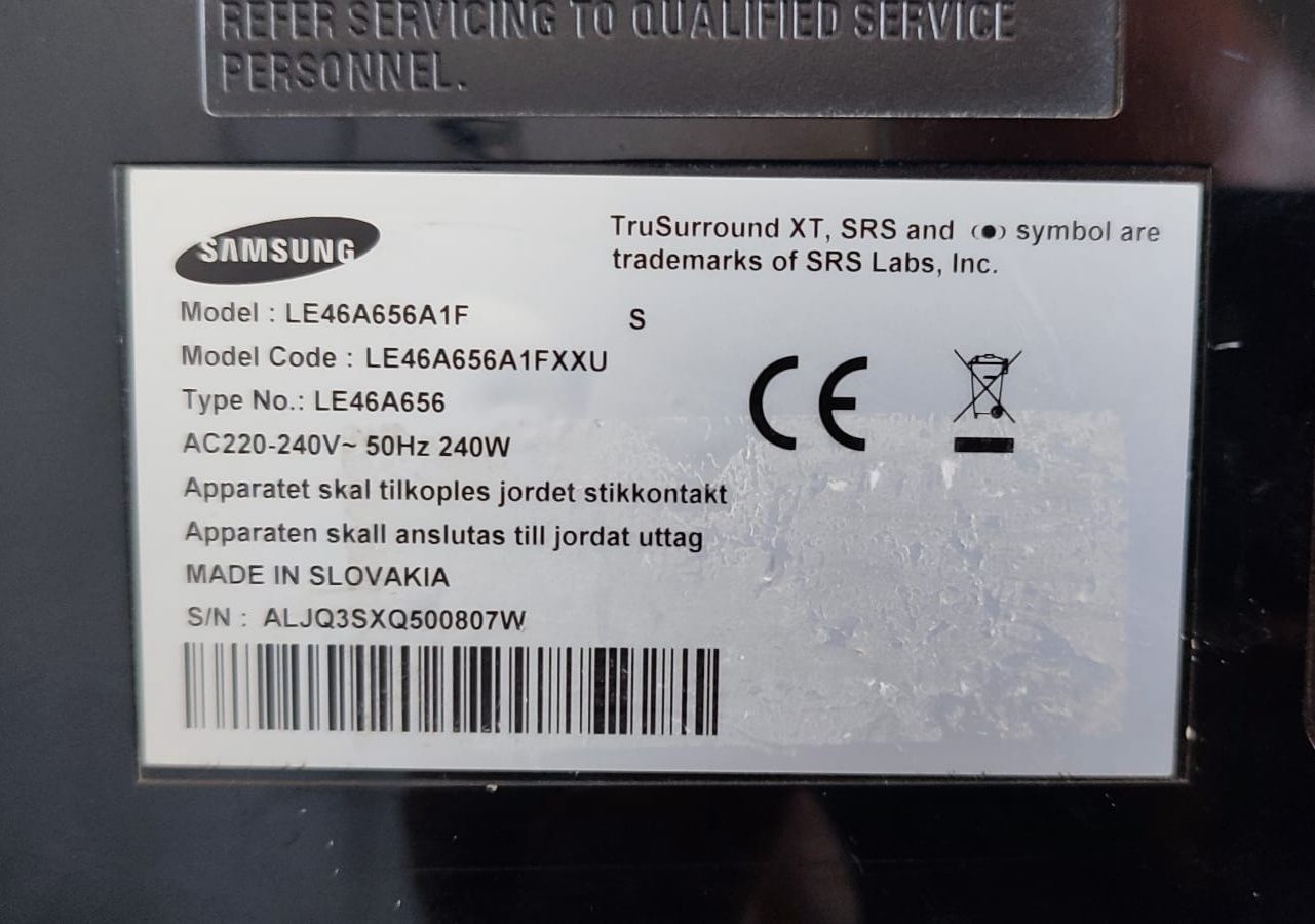 Televizor Samsung Samsung LE46A656A1F diagonala 117cm