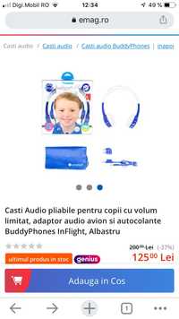 Casti audio pentru copii