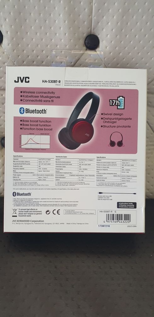 Casti on-ear Jvc Bluetooth