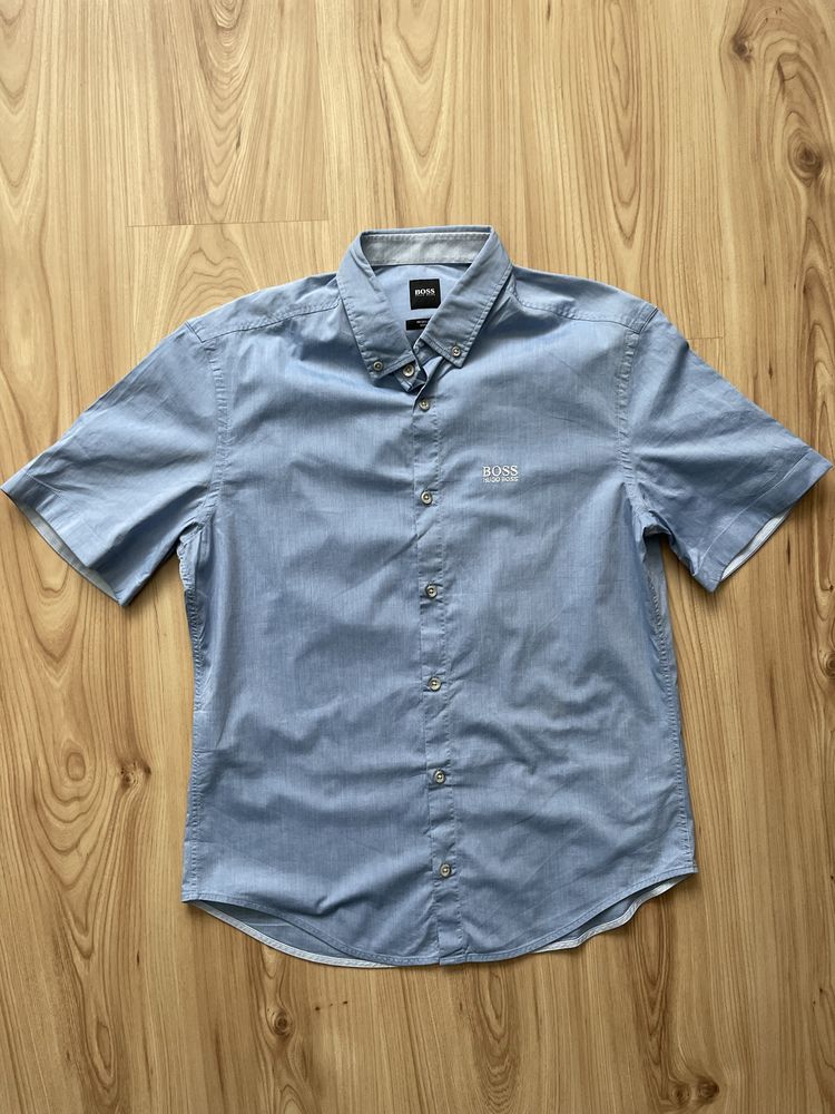 HUGO BOSS / мъжка риза къс ръкав М