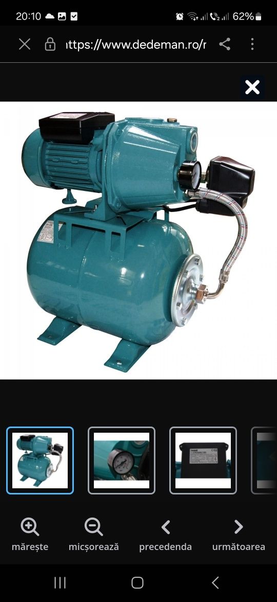 Hidrofor Technik LTK3000/19H, cu pompa autoamorsanta din fonta + vas 1