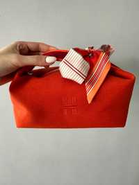 pouch bag дамска чанта клъч H*E*R*M*E*S с шалче