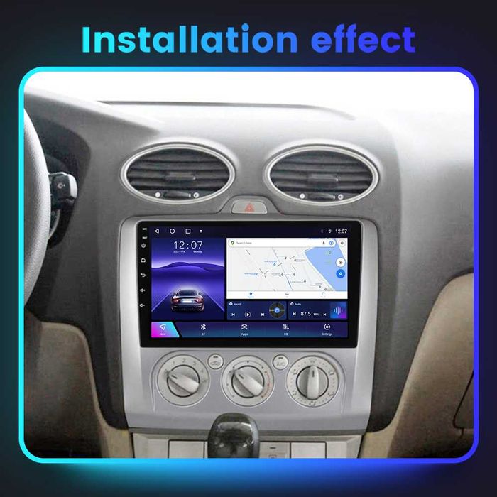 Navigatie Android 14 Ford Focus 2 2004-11 Waze YouTube CarPlay CAMERA
