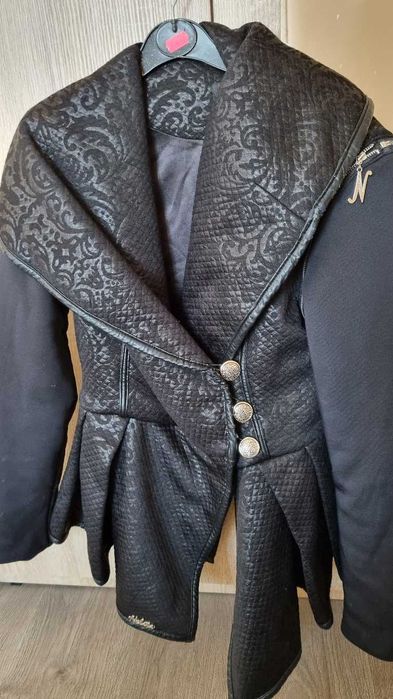 Зимно черно яке с шал яка