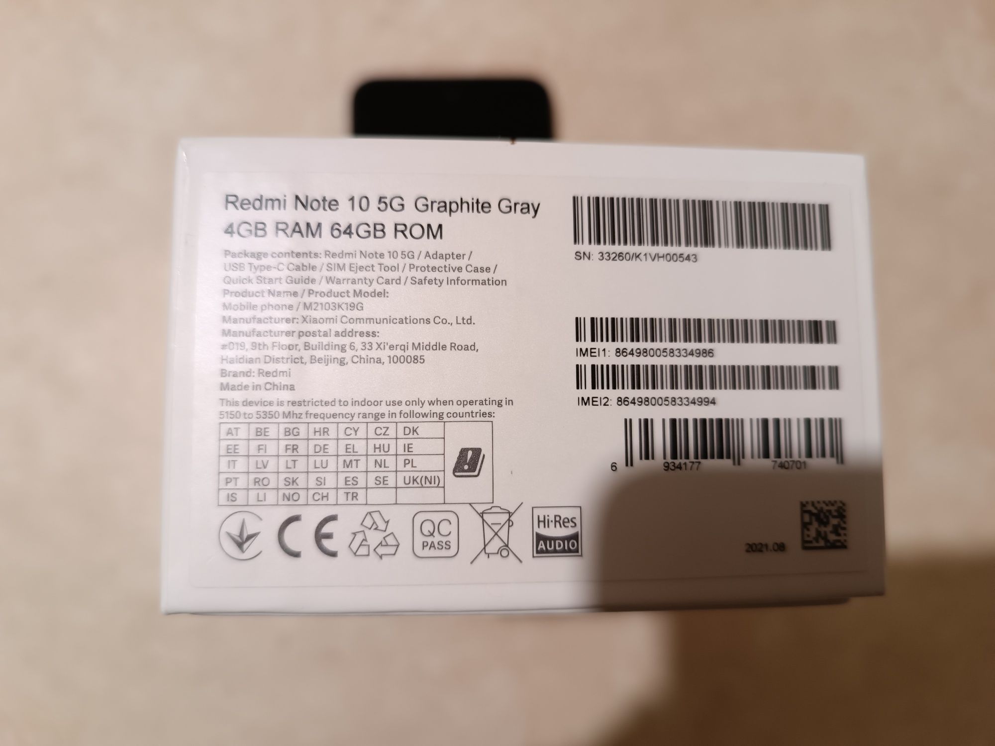Xiaomi Redmi Note 10 5G