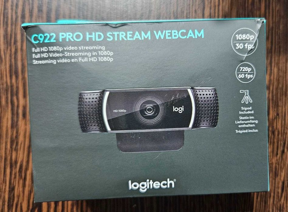 Logitech C922 Pro HD Stream – Ca nou, cu cutie + acte