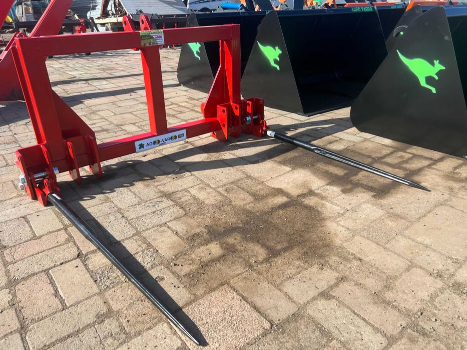 Furca baloti prindere pe tiranti pe spate