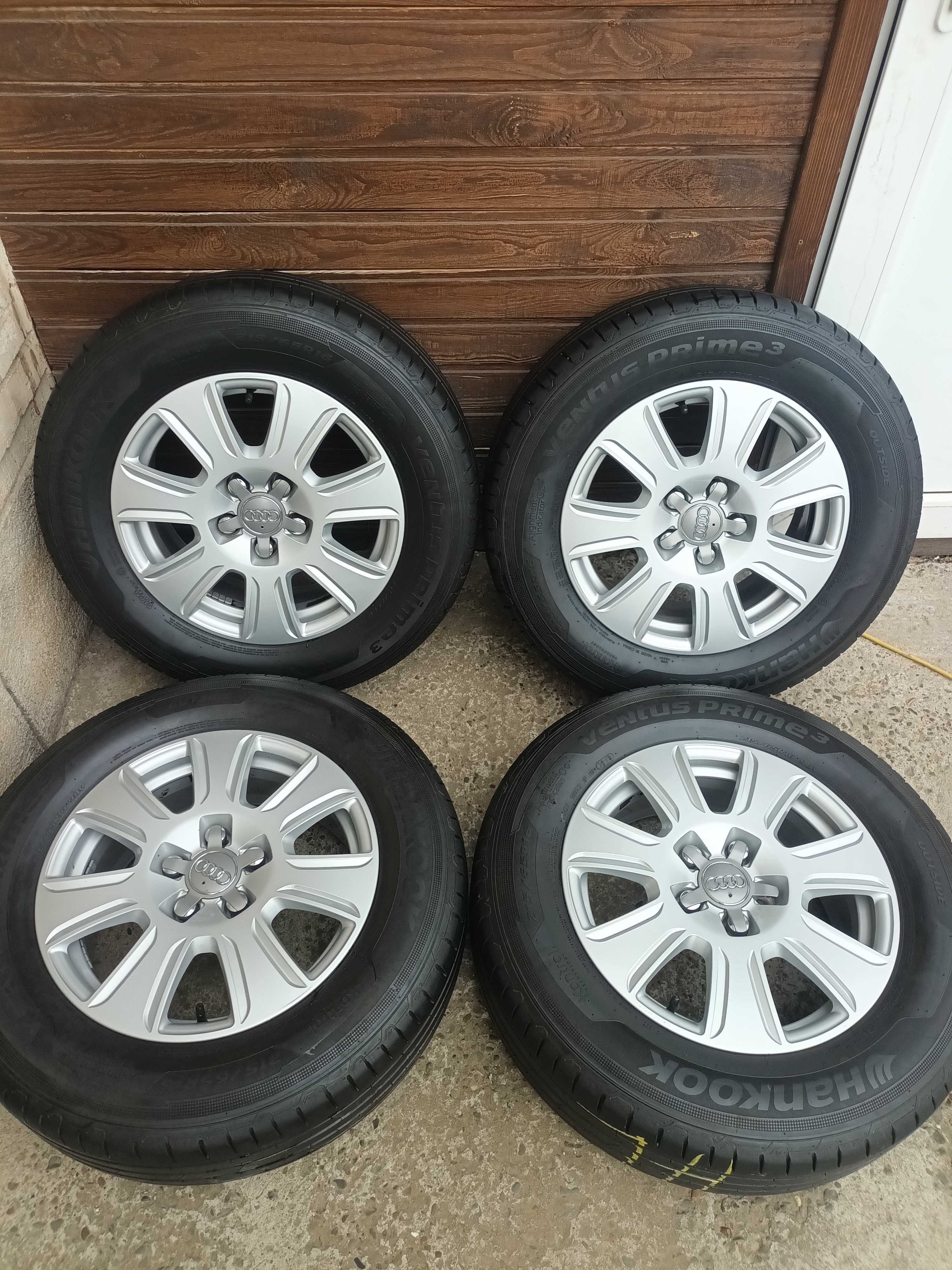 Set jante audÿi Q3 Q5 A4 A6+anvelope vara 215 65 16 Hankook